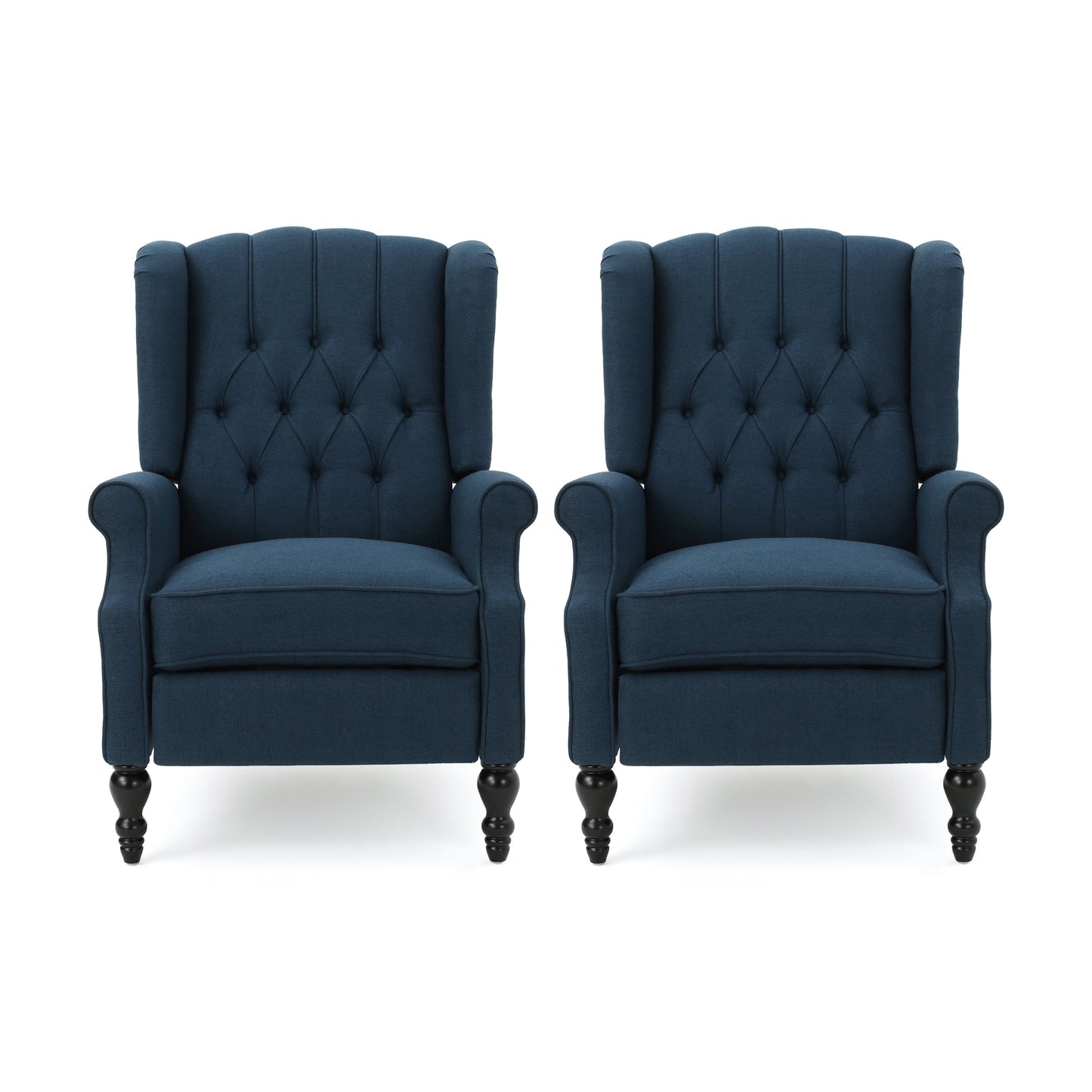 Walter Tufted Fabric Recliners (Set of 2) by Christopher Knight Home